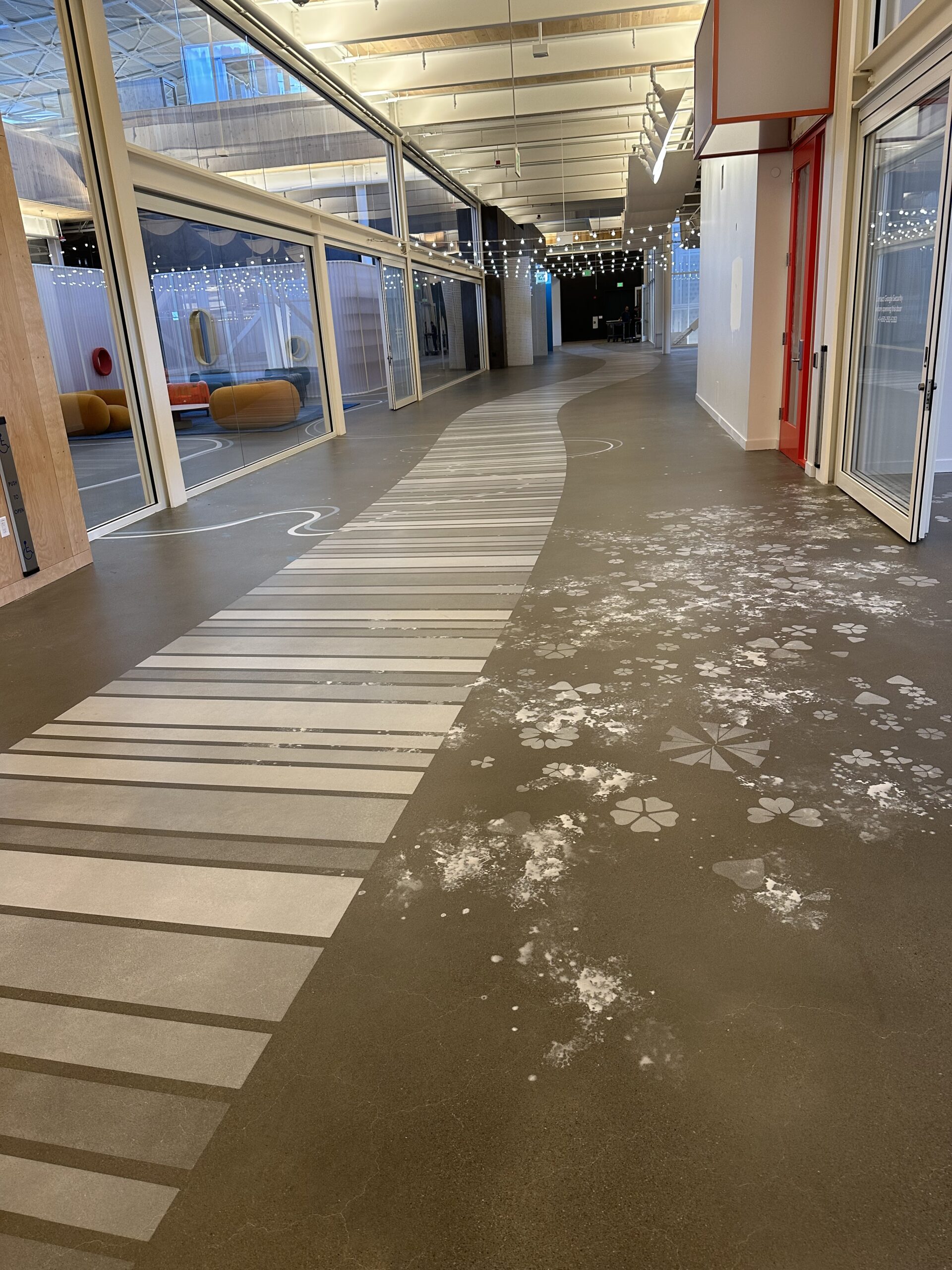 Google HQ polished concrete